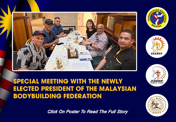 Special Meeting with The Newly Elected President of The Malaysian Bodybuilding Federation...