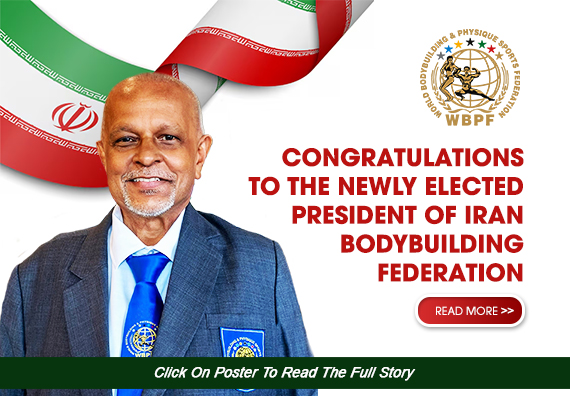 Congratulations To The Newly Elected President of Iran Bodybuilding Federation...