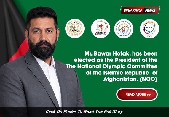 Mr. Bawar Hotak, has been elected as the President of the National Olympic Committee of the Islamic Republic of Afghanistan (NOC)...